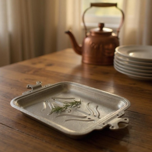 Forman Family Sizzle Maid Aluminum Broiler Pan with Removable Handles,1960s - Picture 2 of 14